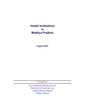 Health Institutions in Madhya Pradesh