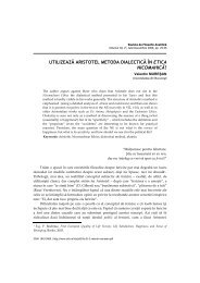 Utilizeaza Aristotel metoda dialectica in Etica Nicomahica?