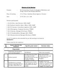 Minutes of pre-bid meeting for Drugs/Suture/surgical material held ...