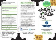 RWDWellyWalk Leaflet - the Prince and Princess of Wales Hospice