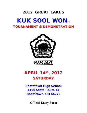 under black belt entry form - World Kuk Sool Association