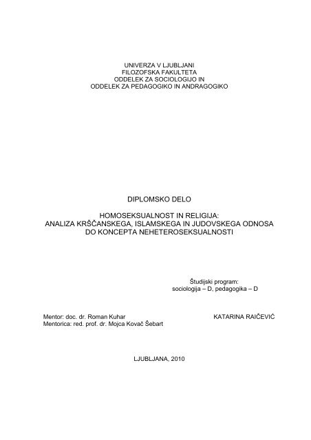 Diploma Katarina Raicevic vezana verzija POPRAVEK - Oddelek za ...