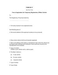 FORM SR-17 Form of application for Temporary Registration of ...