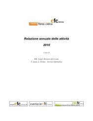 Relazione annuale delle attivitÃ  2010 - Centro Regionale Veneto ...