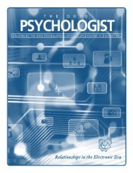 Relationships in the Electronic Era - Ohio Psychological Association