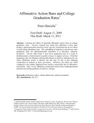 Affirmative Action Bans and College Graduation Rates