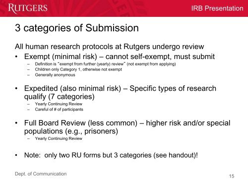 How to Smoothly and Successfully Complete the Process for IRB ...