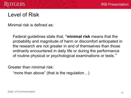 How to Smoothly and Successfully Complete the Process for IRB ...