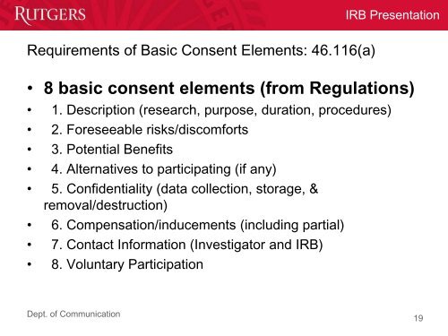 How to Smoothly and Successfully Complete the Process for IRB ...