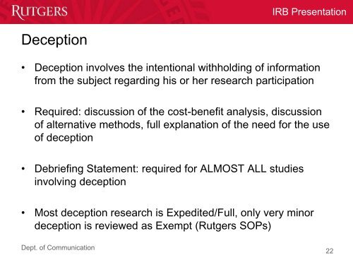 How to Smoothly and Successfully Complete the Process for IRB ...