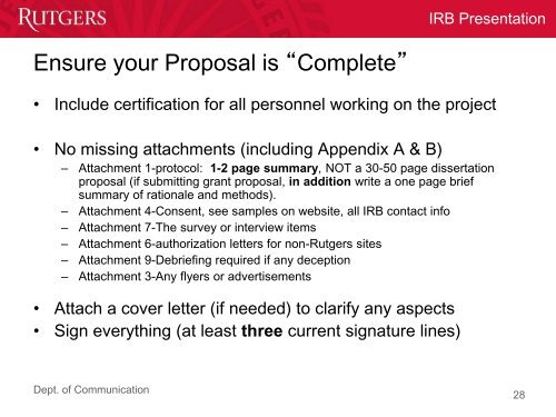 How to Smoothly and Successfully Complete the Process for IRB ...