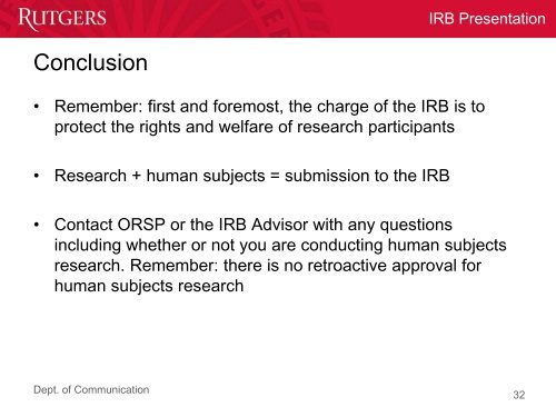 How to Smoothly and Successfully Complete the Process for IRB ...