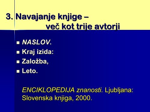 NAVAJANJE LITERATURE