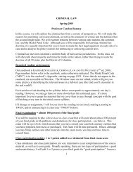 CRIMINAL LAW SYLLABUS - Colorado Law