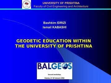 University of Prishtina - BALGEOS