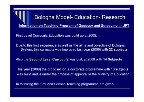 Geodetic education in Albania.pdf - BALGEOS