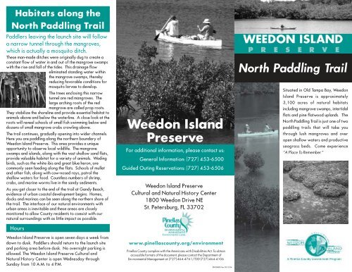 Weedon Island Canoe Trail Map: North - Pinellas.WaterAtlas.org