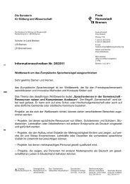 Informationsschreiben Nr. 26/2011 Wettbewerb um das Europäische