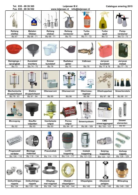 Leijenaar catalogus smering 2015