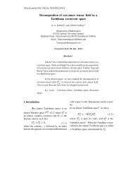 Decomposition of curvature tensor field in a ... - Ultrascientist.org