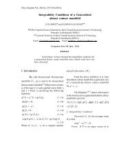 Integrability Conditions of a Generalised almost ... - Ultrascientist.org