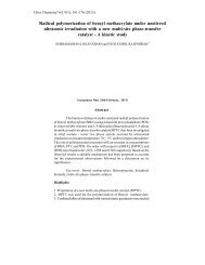 Radical polymerization of benzyl methacrylate ... - Ultrascientist.org