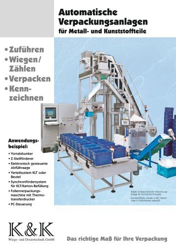 Automatische Verpackungs Anlagen - K & K Wiege