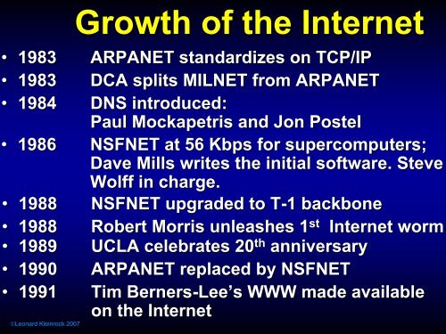 Realizing the Wireless Internet - Leonard Kleinrock - UCLA