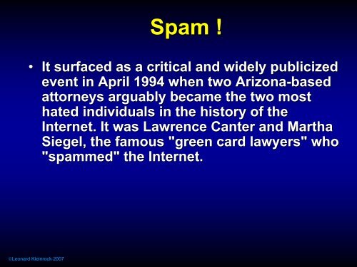 Realizing the Wireless Internet - Leonard Kleinrock - UCLA