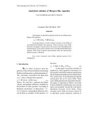 Analytical solution of Burgers-like equation - Ultrascientist.org