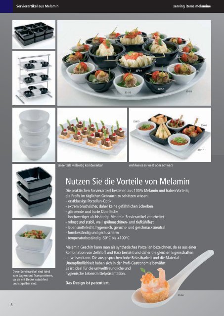 UND SERVIERARTIKEL FOOD SERVICE ... - Candyman Gmbh