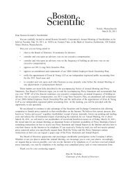 2011 Proxy Statement - Boston Scientific