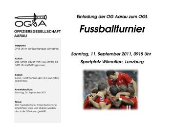 Fussballturnier Fussballturnier - Offiziersgesellschaft Aarau