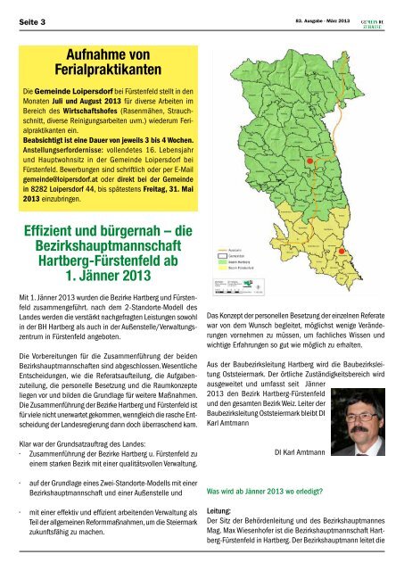 Gemeinde Zuhause 1/2013 (PDF) - Gemeinde Loipersdorf