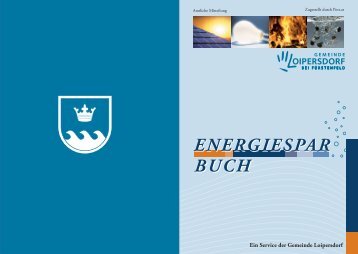 ENERGIESPAR ENERGIESPAR BUCH - Gemeinde Loipersdorf