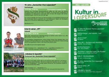 Folder Kultur in Loipersdorf MÃ¤rz bis Juni 2012 - Gemeinde ...