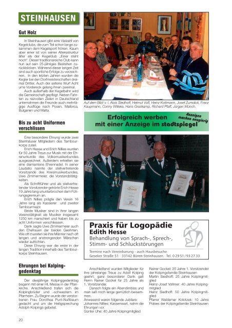 Stadtspiegel Nr. 138 - CDU Büren