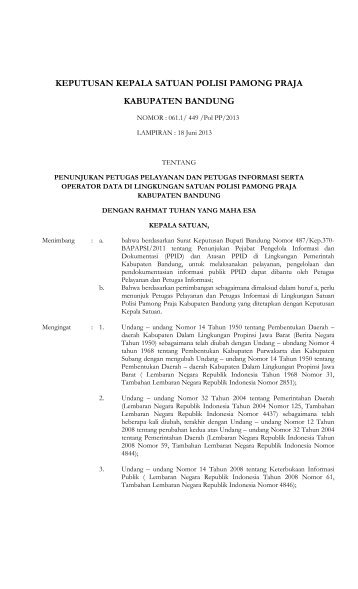 ip- sk ppid satpol pp - Pemerintah Kabupaten Bandung
