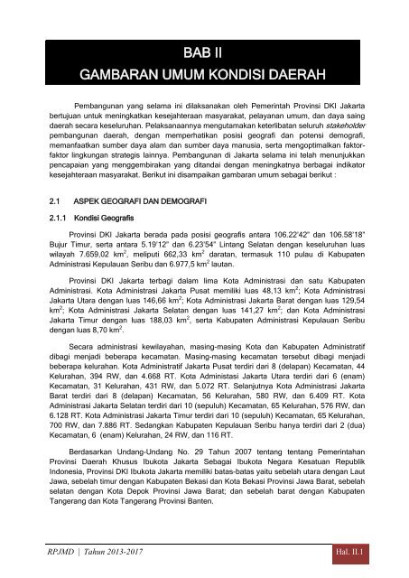 Bab Ii Gambaran Umum Kondisi Daerah Pusat Informasi