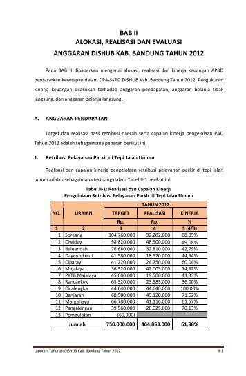 Laporan Tahunan BAB II Tahun 2012 - Pemerintah Kabupaten ...