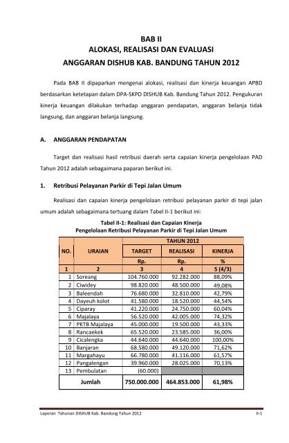 Laporan Tahunan BAB II Tahun 2012 - Pemerintah Kabupaten ...