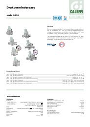 Drukverminderaars - Caleffi