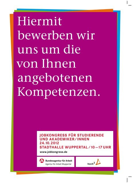 Studieren in Wuppertal (2.72 MB) - Hochschul Sozialwerk Wuppertal