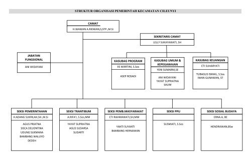 Struktur Organisasi Kecamatan Cileunyi - Pemerintah Kabupaten ...