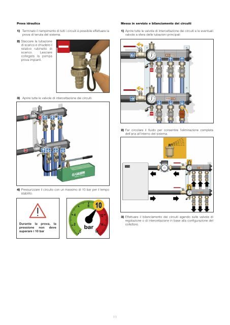 Collettore di distribuzione per impianti geotermici Serie 110 ... - Caleffi