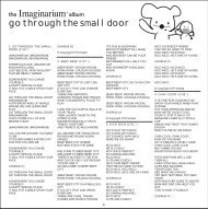 go through the small door - Imaginarium