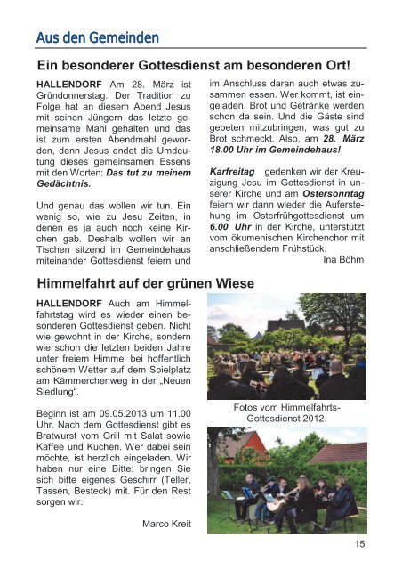 2013-03 Gemeindebrief.pdf, Seiten 1-20 - kirche-hallendorf.de