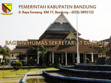 Latar Belakang Penelitian - Pemerintah Kabupaten Bandung