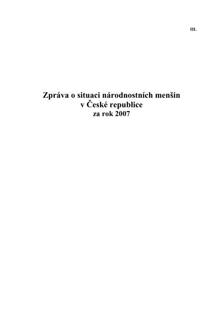 ZprÃ¡va o situaci nÃ¡rodnostnÃ­ch menÄin v ÄeskÃ© ... - VlÃ¡da ÄR