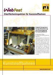 Kunststoffbahnen - Dr. Schenk Inspection Systems